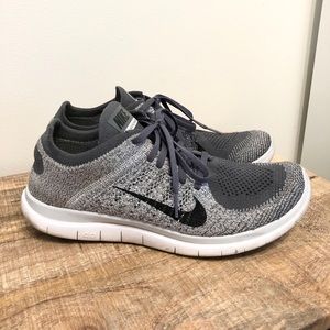 Women’s Nike free 4.0 flyknit running shoes sz 10